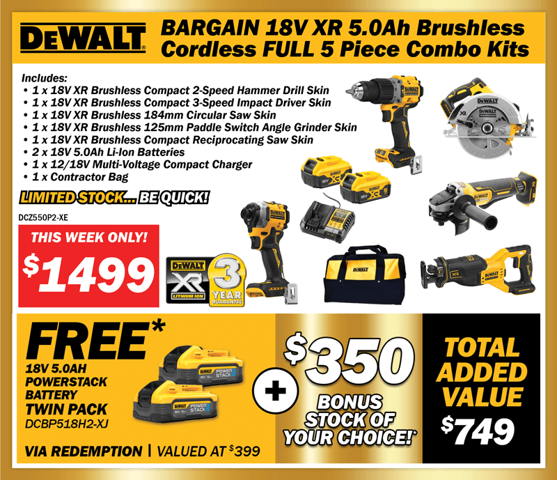 Dewalt specials deals